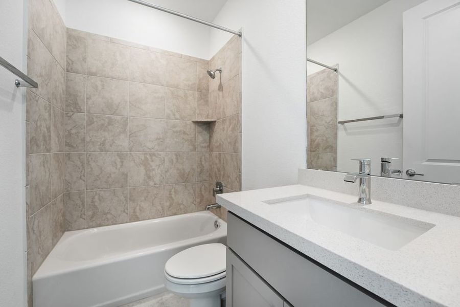 Furnished interior view inside a new home in Santa Rita Ranch, Liberty Hill (Image 9).