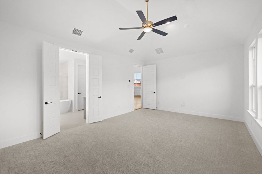 Spacious, unfurnished interior of a new home in Fields - 50' Lots, Frisco (Image 38). Spacious, unfurnished interior of a new home in Fields - 50' Lots, Frisco (Image 38).