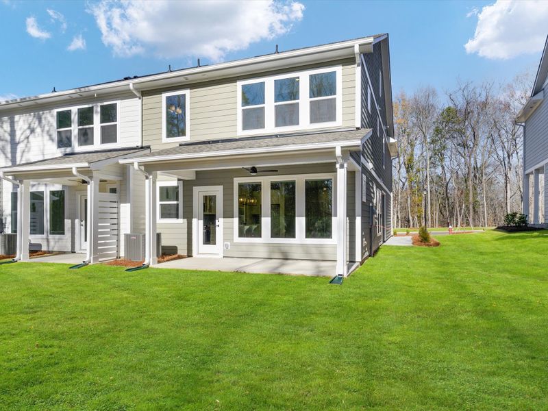 Exterior details and patio area of a home in Westview Towns, Waxhaw (Image 4).