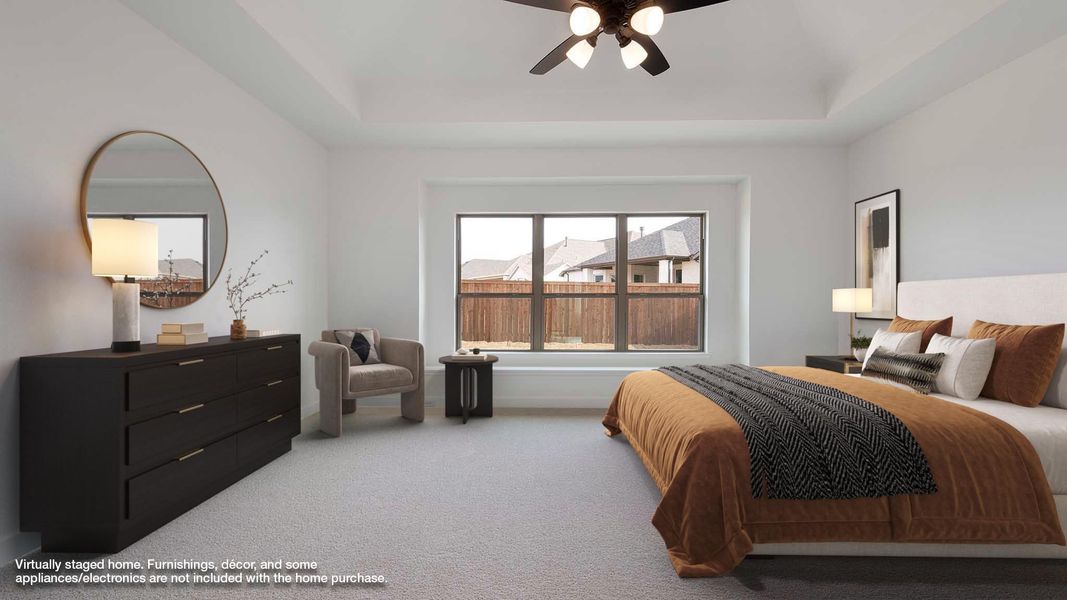 Representative furnished interior of a home built from the 3057W by Perry Homes in Sonoma Verde, Rockwall (Image 13).