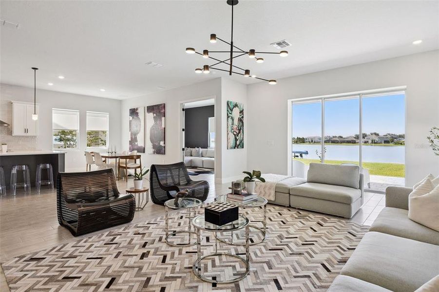 Furnished interior view inside a new home in , Orlando (Image 46). Furnished interior view inside a new home in , Orlando (Image 46).