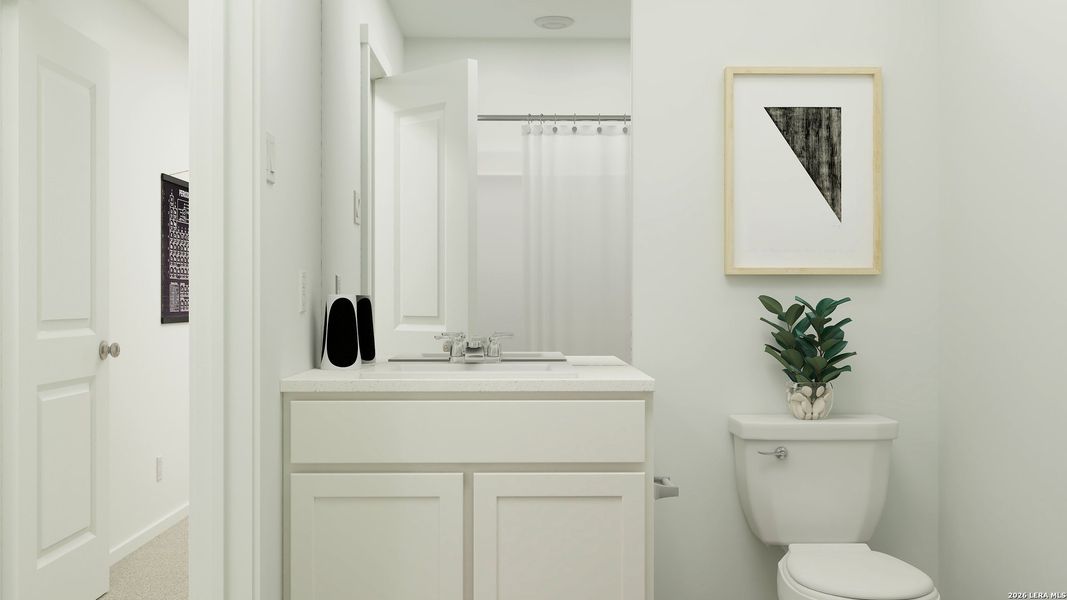 Furnished interior view inside a new home in , Converse (Image 6).