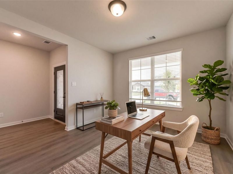Furnished interior view inside a new home in Sundance Cove, Crosby (Image 20).