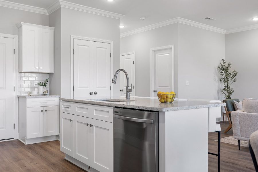 Furnished interior in a model home at The Abaco in Cleveland (Image 5).