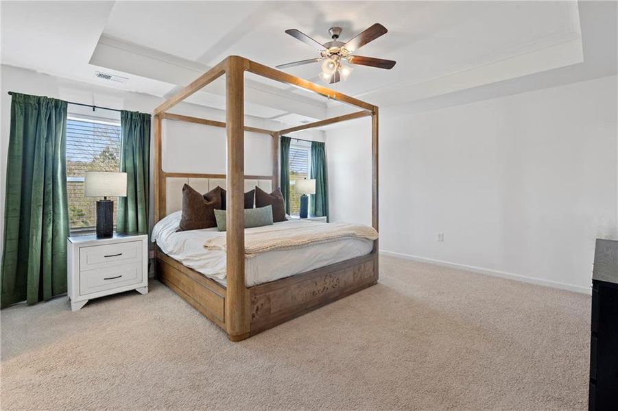 Furnished interior view inside a new home in Water Oak Estates, Lawrenceville (Image 18).