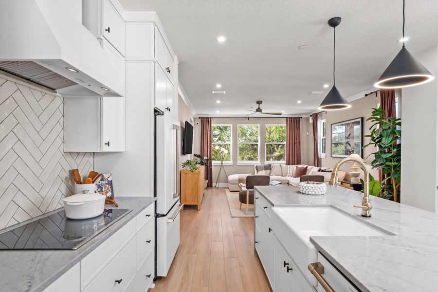 Furnished interior view inside a new home in EvenTide, New Smyrna Beach (Image 12).