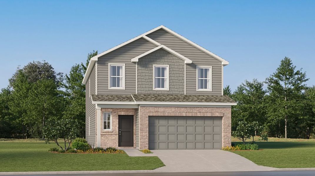 Front exterior of a new home in Summit View, Cleveland, TN, highlighting curb appeal (Image 1). Front exterior of a new home in Summit View, Cleveland, TN, highlighting curb appeal (Image 1).