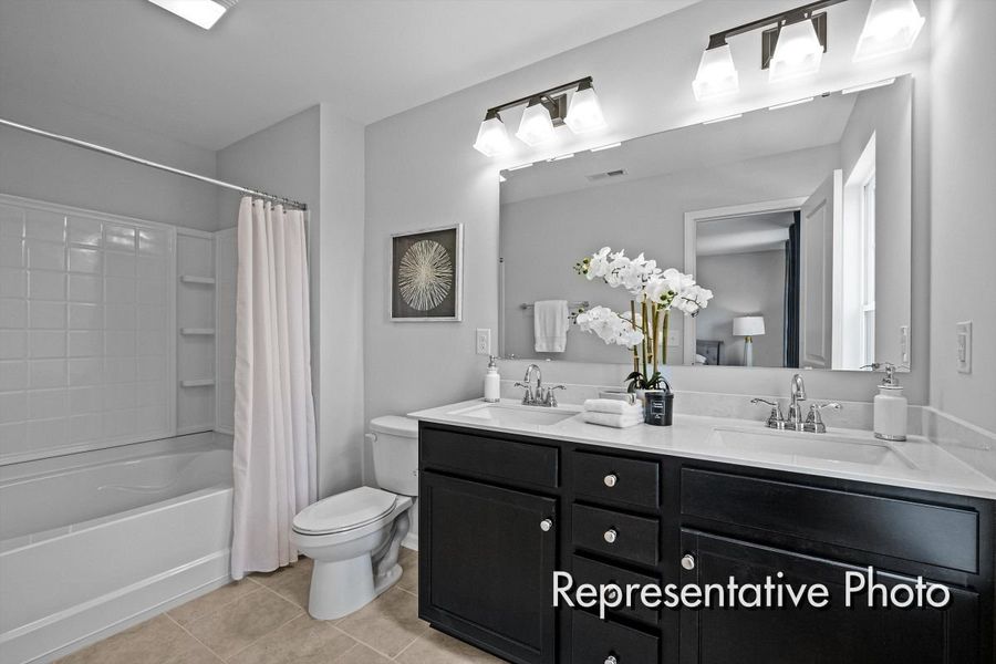 Furnished interior view inside a new home in Morgan Hills, Albemarle (Image 12).