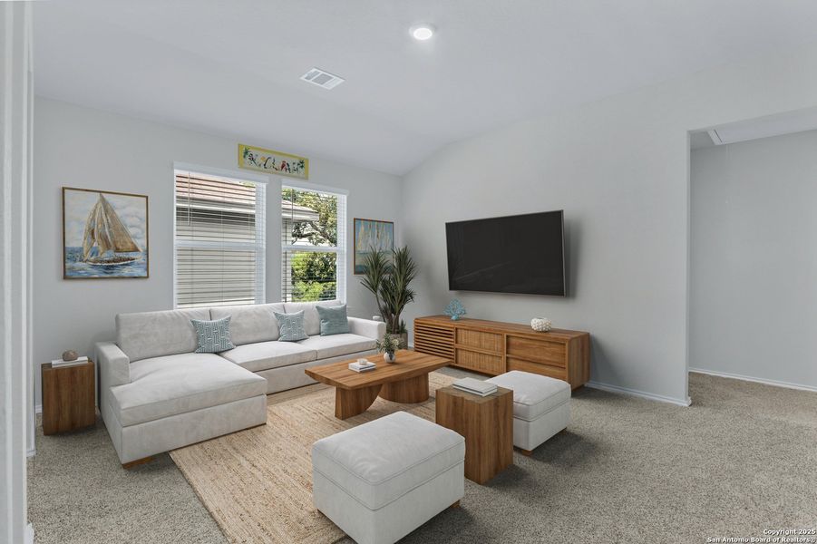 Furnished interior view inside a new home in , San Antonio (Image 9). Furnished interior view inside a new home in , San Antonio (Image 9).