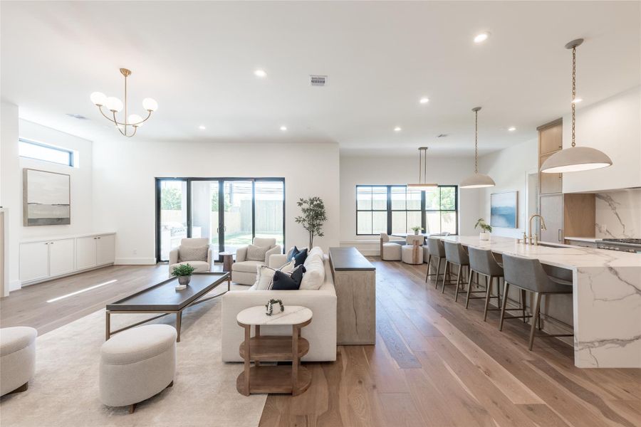 Furnished interior view inside a new home in , Houston (Image 7).