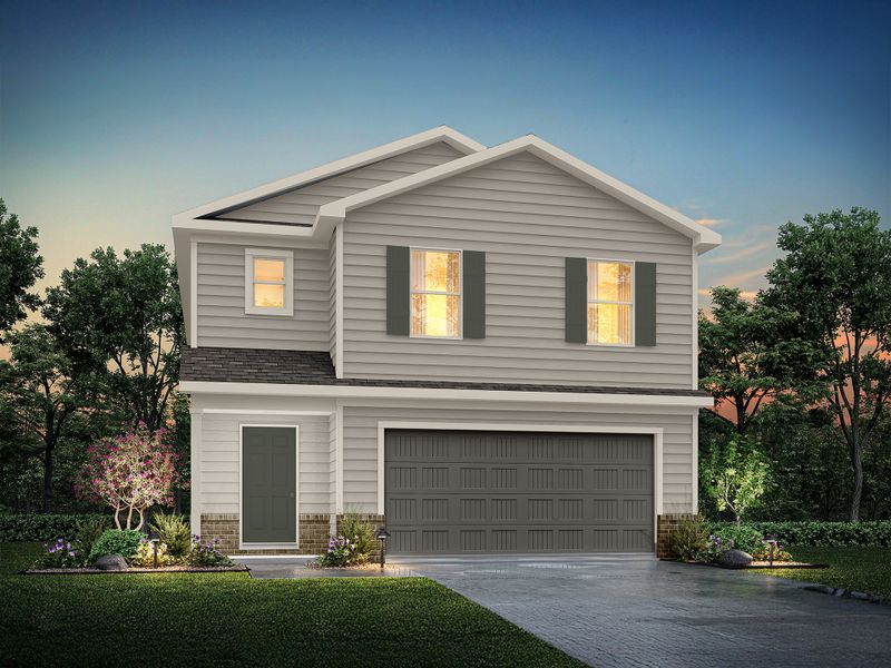 Representative exterior photo of a completed home built from the Sequoia by National HomeCorp in Summit Place, Eden, NC (Image 17).