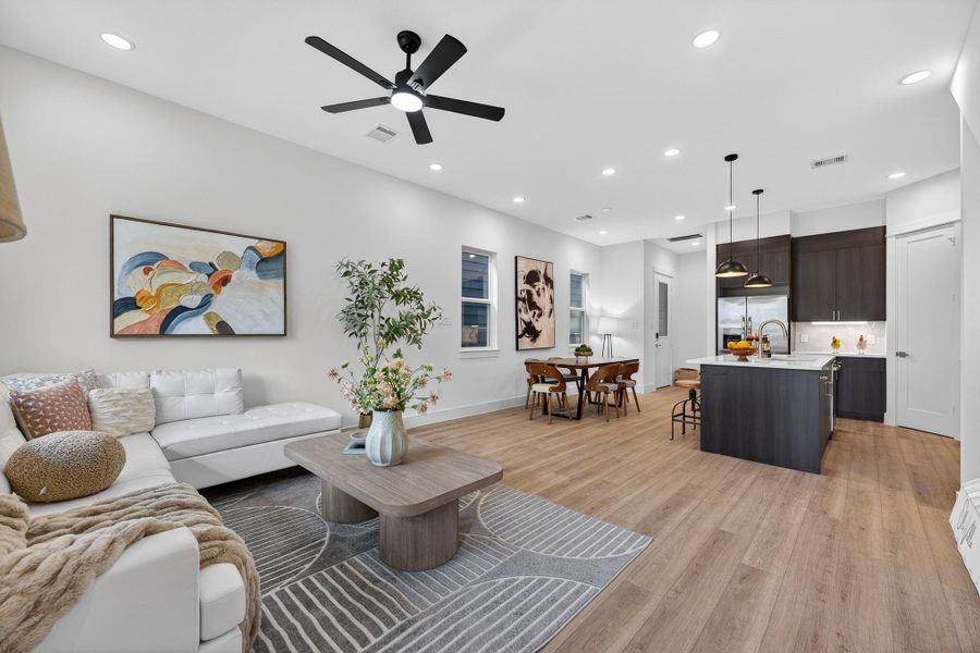 Furnished interior view inside a new home in , Houston (Image 30).