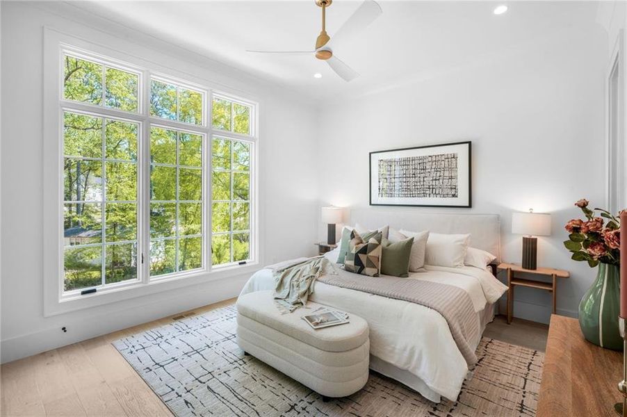 Furnished interior view inside a new home in , Atlanta (Image 12).