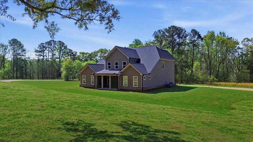 Exterior details and patio area of a home in , Hoschton (Image 34).
