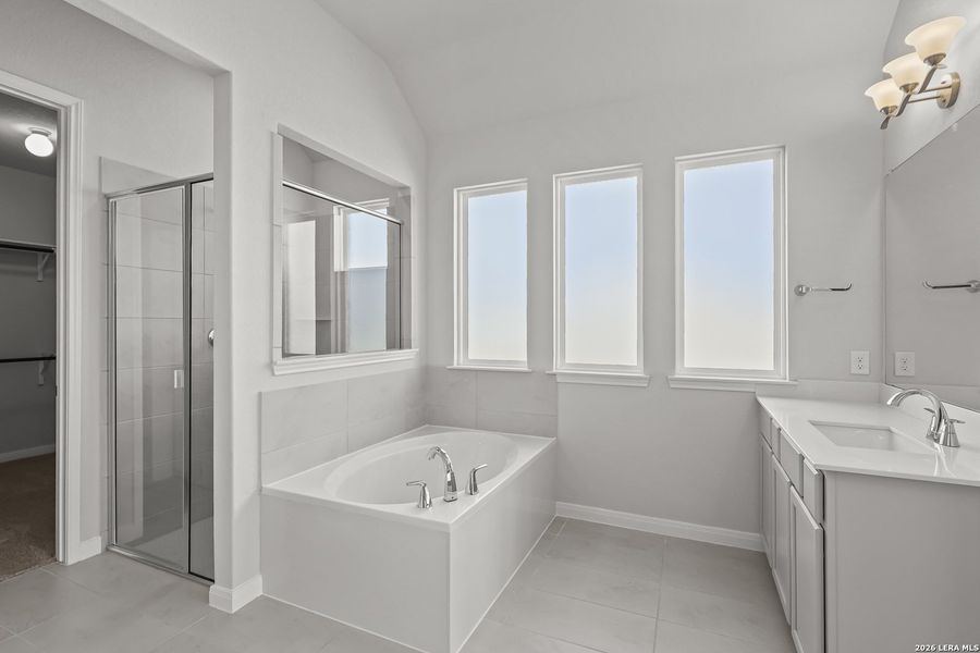 Furnished interior view inside a new home in Ladera, San Antonio (Image 11).