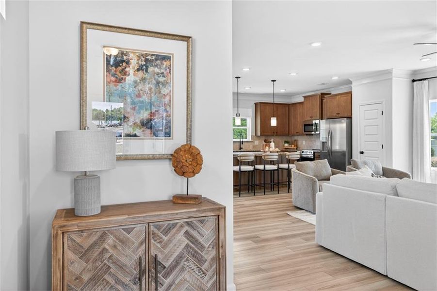 Furnished interior view inside a new home in Hillcrest Park, Ringgold (Image 3).