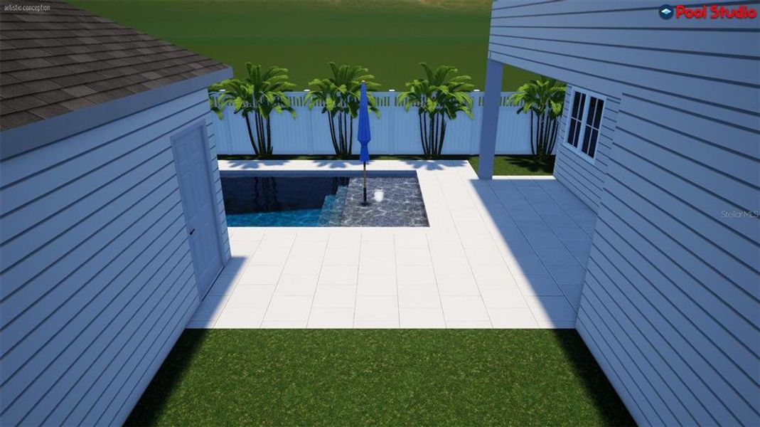 Exterior details and patio area of a home in , St. Petersburg (Image 26).