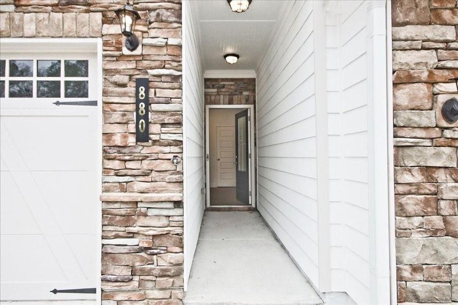 Exterior details and patio area of a home in Porter Reserve, Decatur (Image 3).