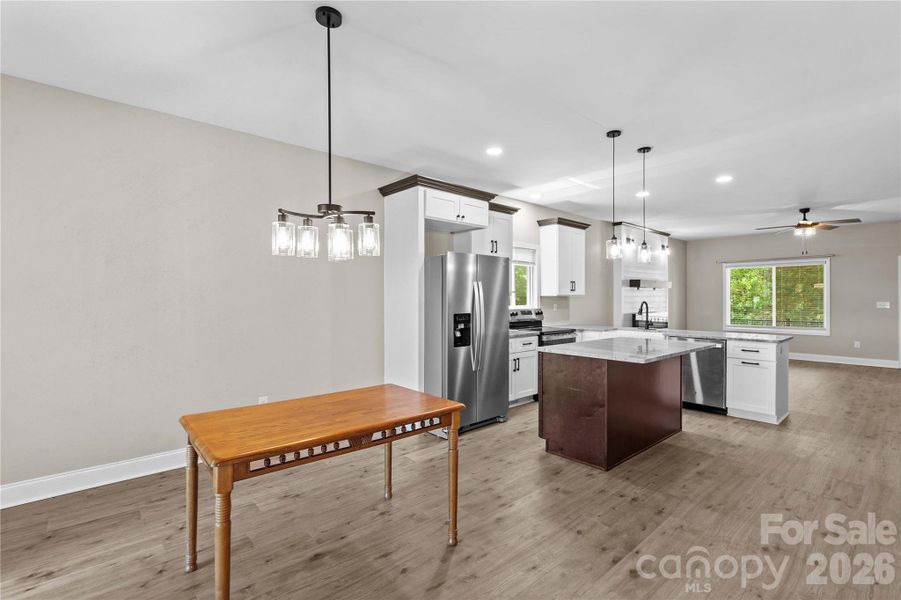 Furnished interior view inside a new home in , Statesville (Image 7).