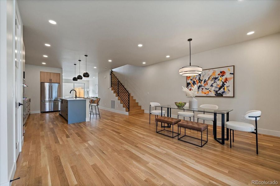 Furnished interior view inside a new home in , Denver (Image 18).