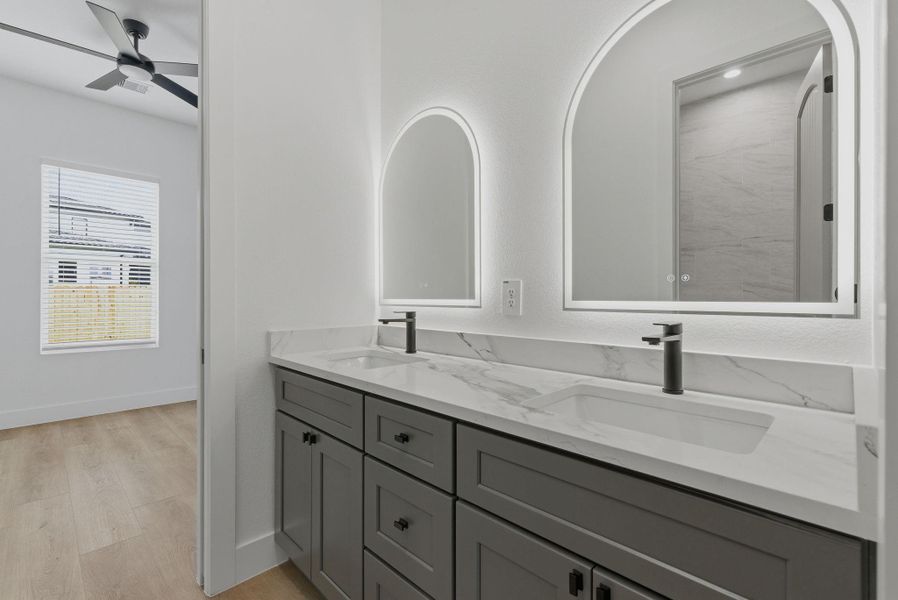 Furnished interior view inside a new home in , New Waverly (Image 11).