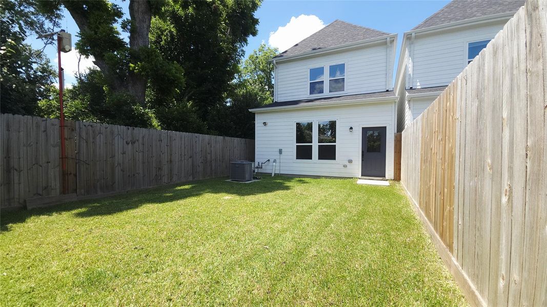 Fully Fenced Backyard