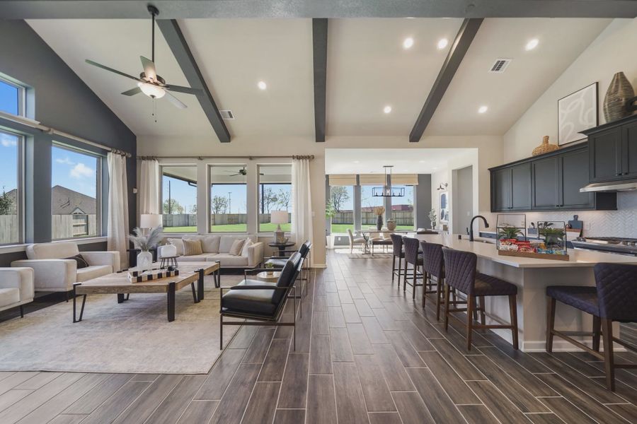 Image 15 representing the Montgomery by Chesmar Homes in Meridiana 50's and 60's, Manvel, TX.