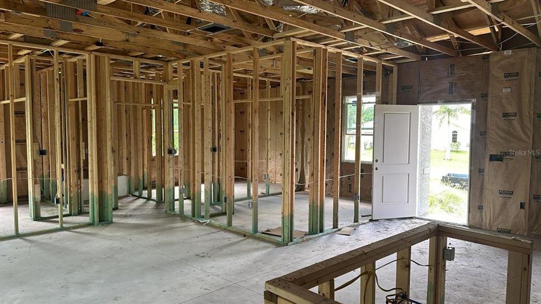 In-progress construction of a new home in , Port Charlotte, FL (Image 27). In-progress construction of a new home in , Port Charlotte, FL (Image 27).
