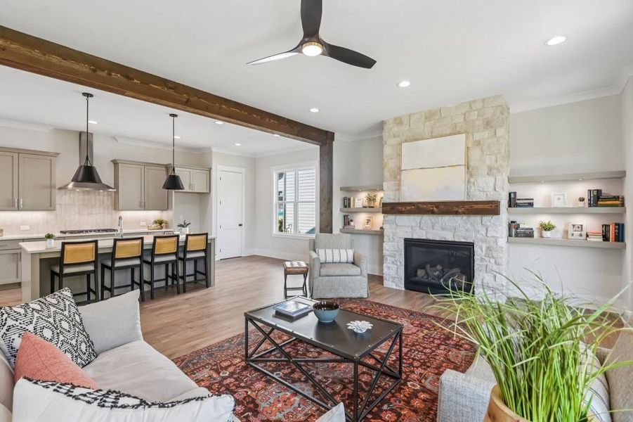 Furnished interior view inside a new home in Hillshire, Cumming (Image 17).