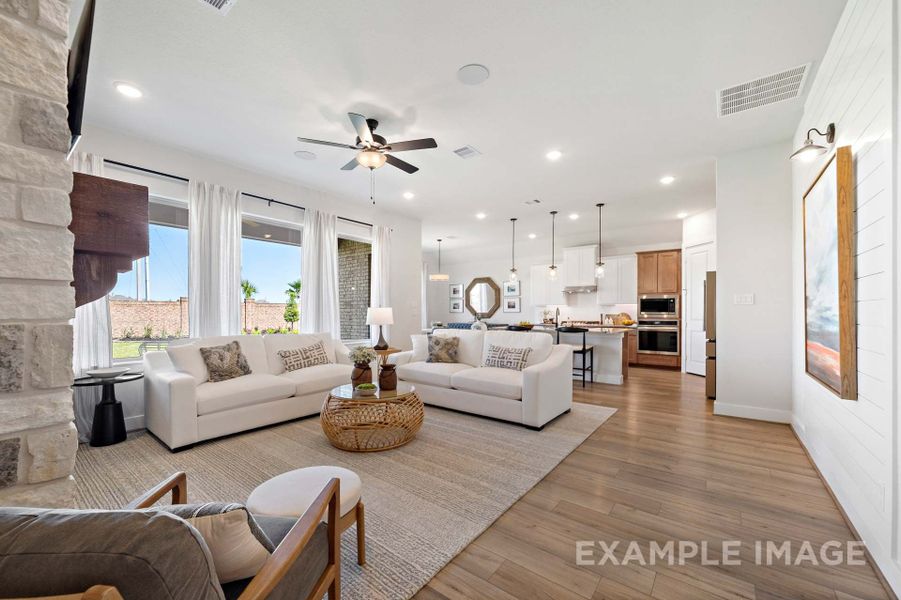 Representative furnished interior of a home built from the The Edward by Davidson Homes LLC in Lago Mar, Texas City (Image 7).
