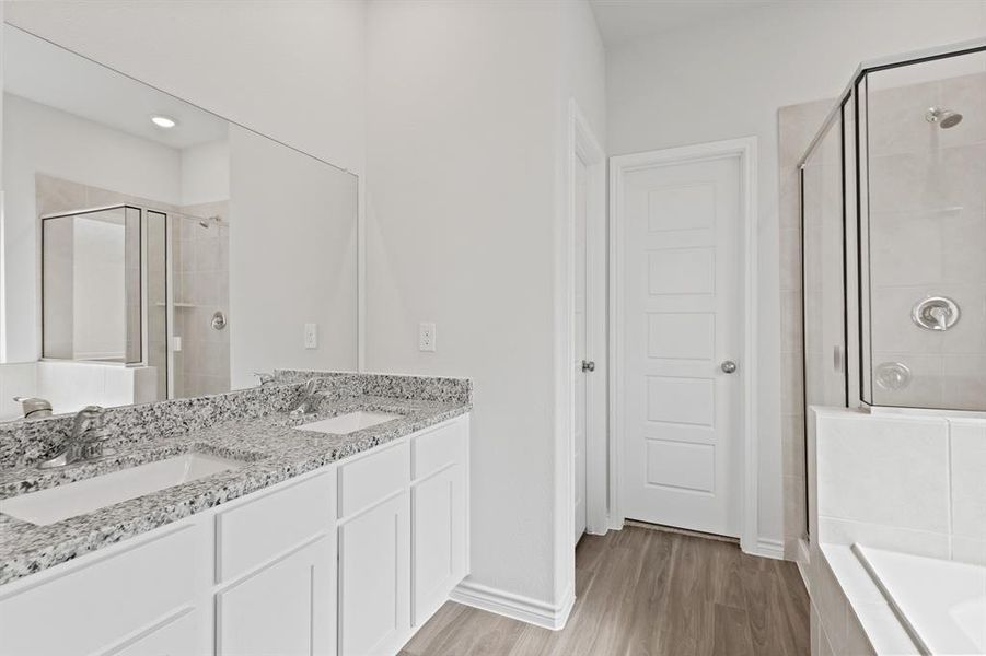 Furnished interior view inside a new home in Retreat at Fossil Creek, Fort Worth (Image 7). Furnished interior view inside a new home in Retreat at Fossil Creek, Fort Worth (Image 7).