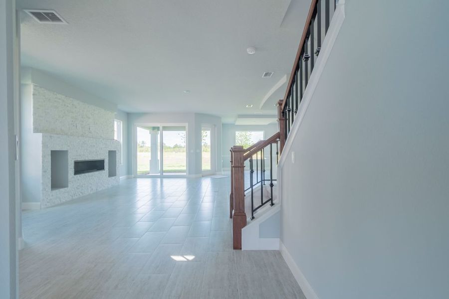 Representative unfurnished interior of a home built from the Asheville by Paytas Homes in The Reserve at Victoria, Deland (Image 20).