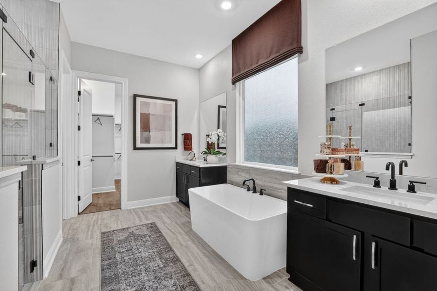 Representative furnished interior of a home built from the Balcones by Taylor Morrison in Easton Park, Austin (Image 23).