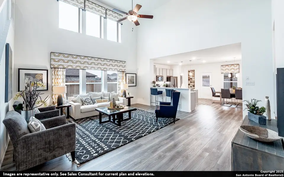 Furnished interior view inside a new home in Hennersby Hollow, San Antonio (Image 8).