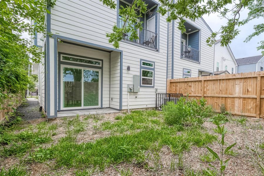 Exterior details and patio area of a home in , Houston (Image 19). Exterior details and patio area of a home in , Houston (Image 19).