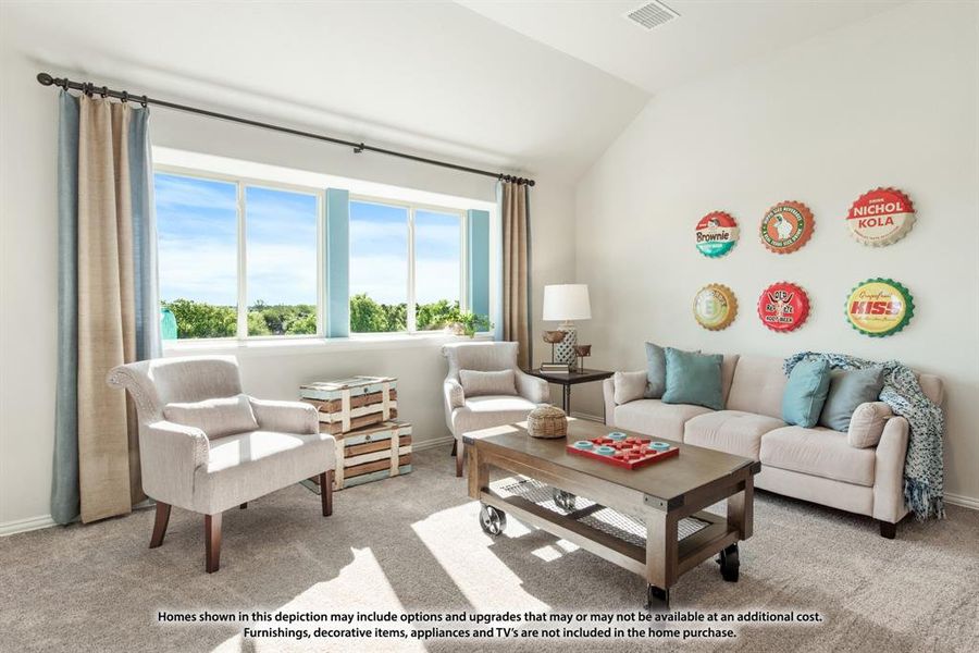 Furnished interior view inside a new home in Ridge Ranch, Mesquite (Image 37).