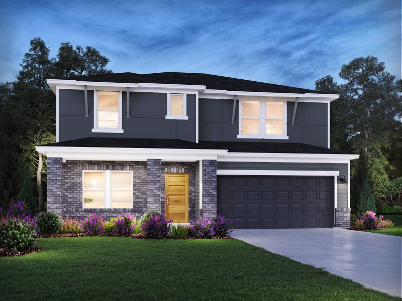 Representative exterior photo of a completed home built from the Sherwood by Meritage Homes in Mission Hills, La Vergne, TN (Image 13). Representative exterior photo of a completed home built from the Sherwood by Meritage Homes in Mission Hills, La Vergne, TN (Image 13).