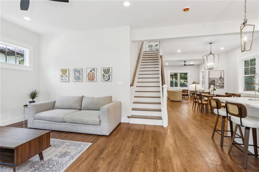 Furnished interior view inside a new home in , Pine Lake (Image 46).