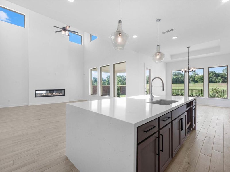 Furnished interior view inside a new home in Sienna - 60', Missouri City (Image 8).