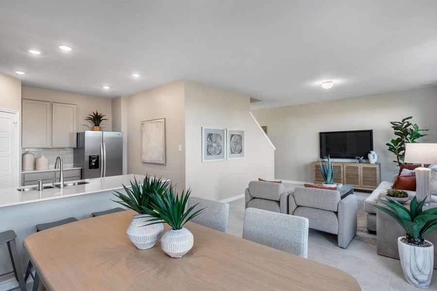 Representative furnished interior of a home built from the 1772 by KB Home in Casa Verde Ridge, San Antonio (Image 10).