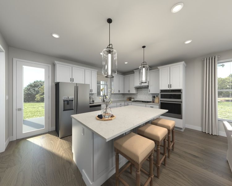 Furnished interior view inside a new home in Sycamore Grove, Murfreesboro (Image 3).