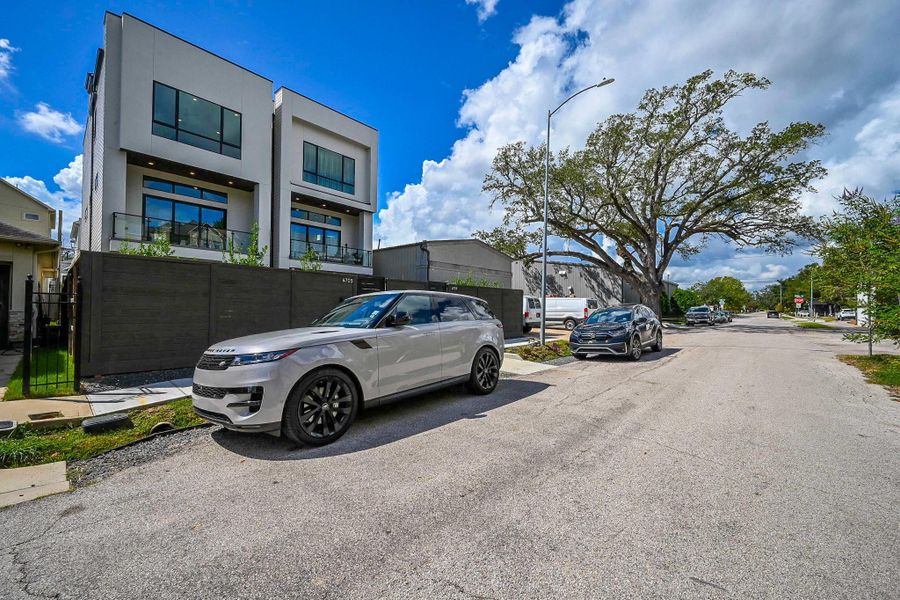 Parking Space Right Outside Unit, and Parking on Street all the way down to Shepherd.
