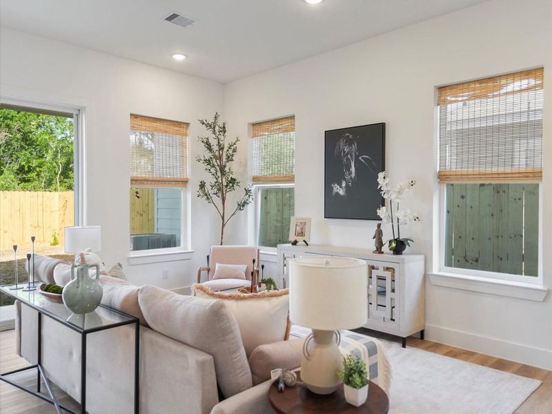 Furnished interior view inside a new home in , Houston (Image 6).