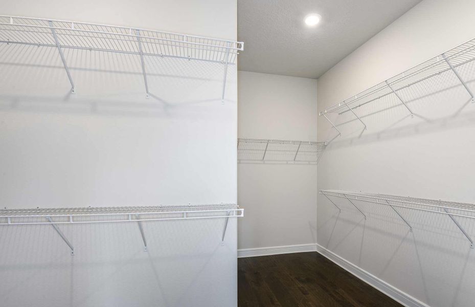 Spacious Owner's Walk-In Closet