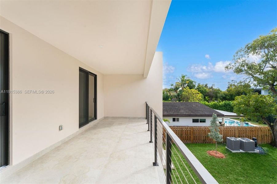 Exterior details and patio area of a home in , Miami (Image 4).