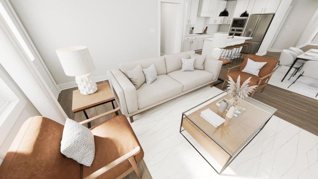 Furnished interior view inside a new home in Golden Gate, High Point (Image 9).