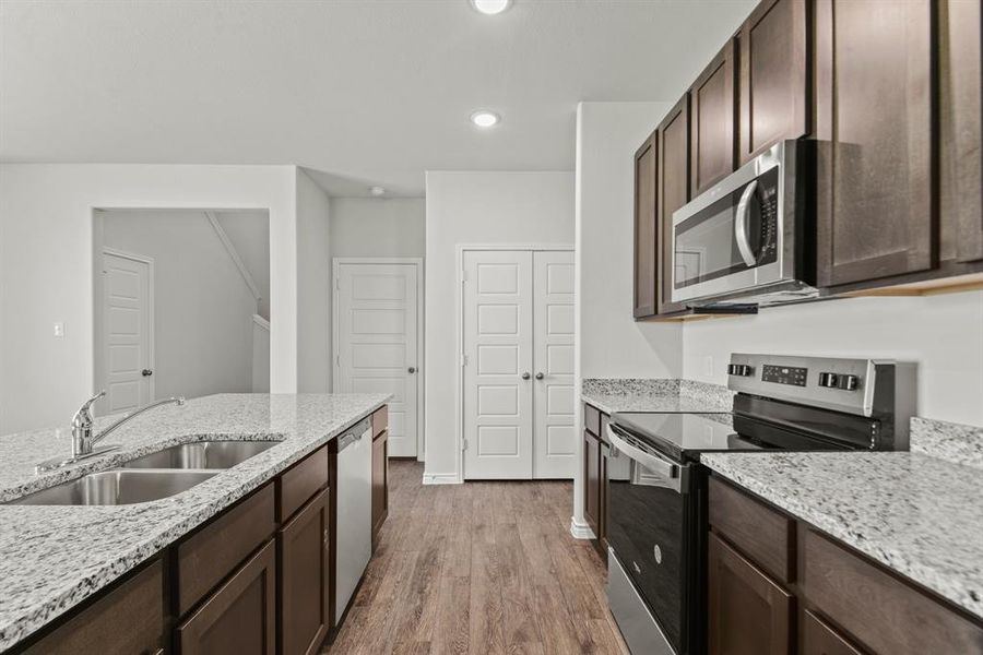 Furnished interior view inside a new home in Retreat at Fossil Creek, Fort Worth (Image 8).