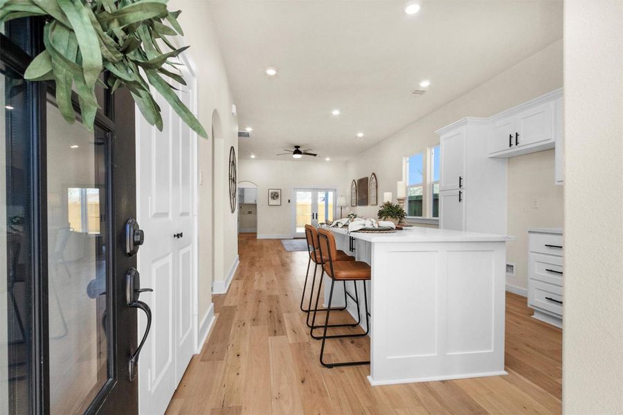 Furnished interior view inside a new home in , Point Blank (Image 7).