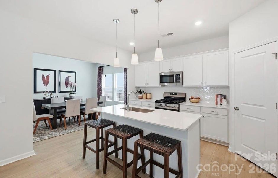 Furnished interior view inside a new home in Clairmont, Charlotte (Image 12).