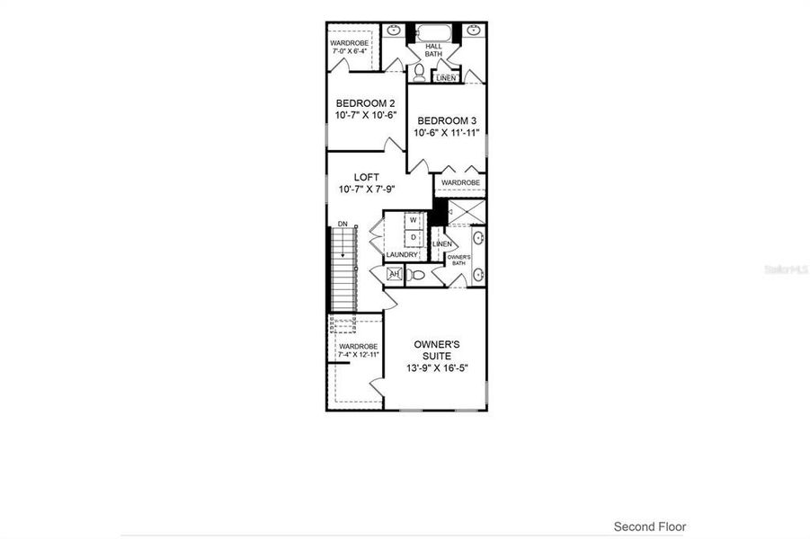 2D floor plan layout of this home in , St. Cloud, FL (Image 4).
